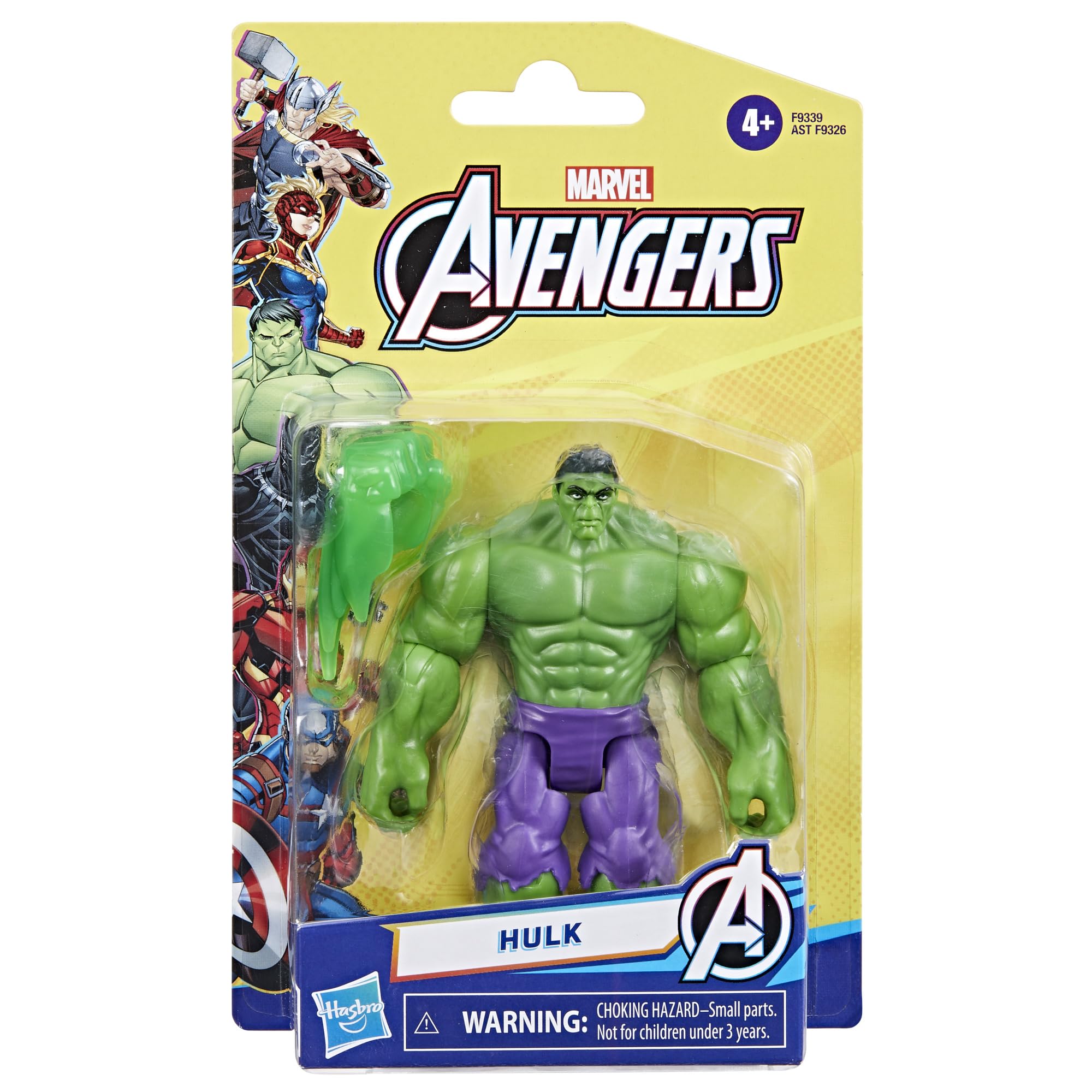 Hasbro Marvel Epic Hero Hulk packaging cardback for display