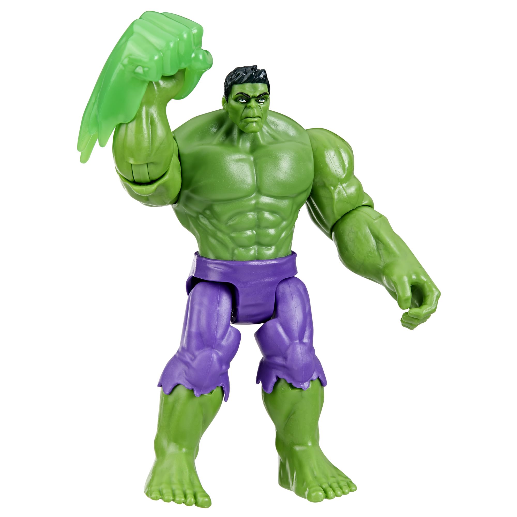 Hasbro Marvel Epic Hero Hulk deluxe figure front view showing iconic deco and poseability