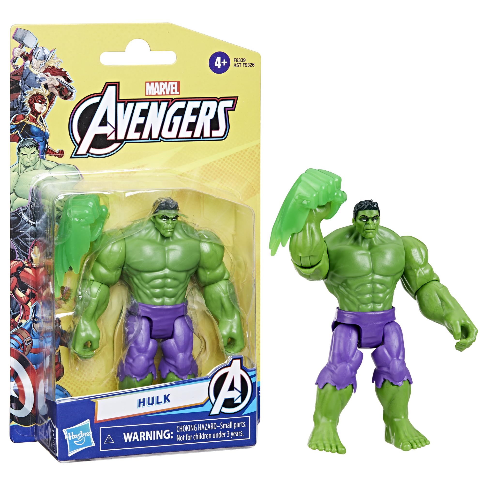 Hasbro Marvel Epic Hero Hulk deluxe figure with smash fist accessory for action