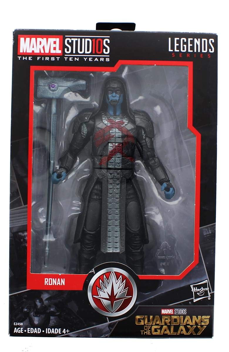 Hasbro Marvel Guardians Ronan packaging-ready display image emphasizes premium collection status