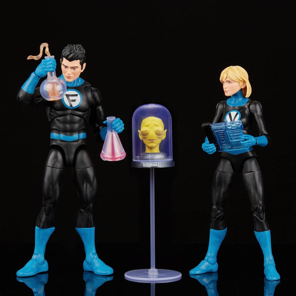 Hasbro Marvel Legends Franklin Richards accessories enhance display versatility.