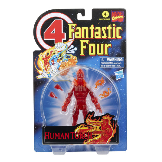 Human Torch figure showing premium articulation for dynamic posing