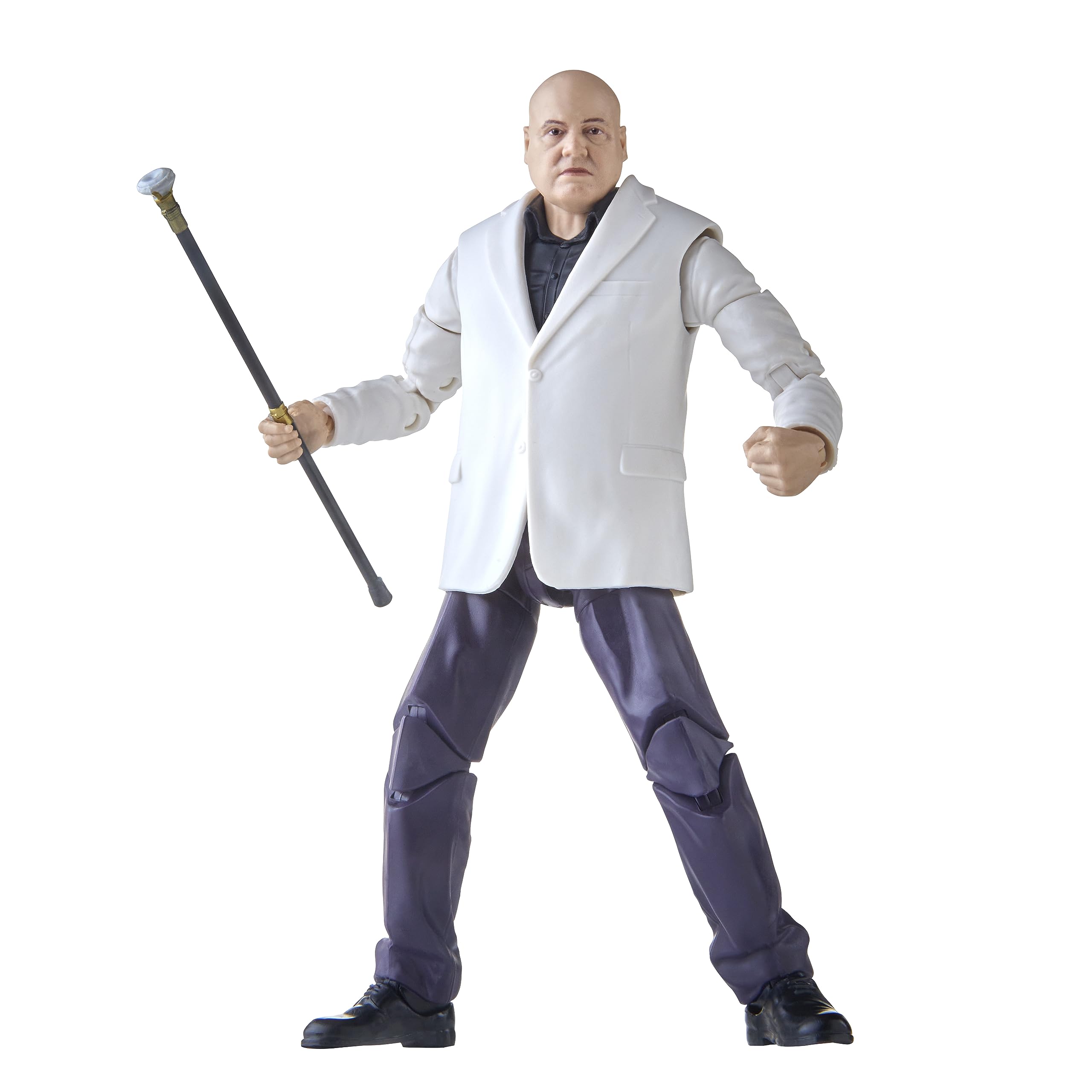 Hasbro Marvel Legends display-ready Kingpin with other figures in collection.