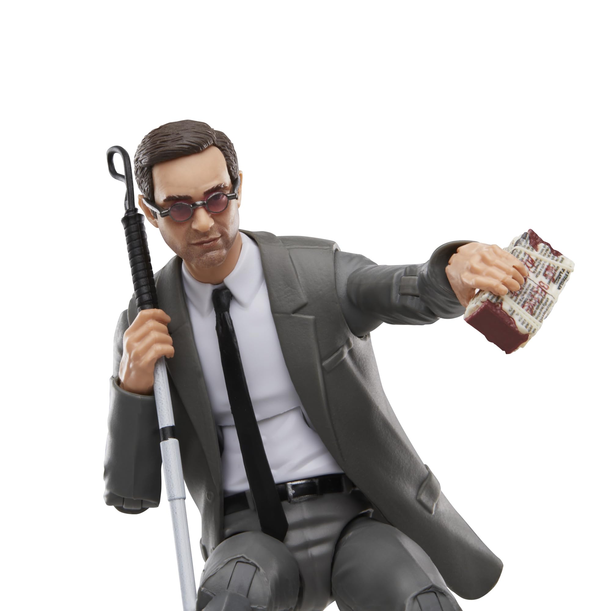 Hasbro Marvel Legends Matt Murdock articulation supports dynamic posing.