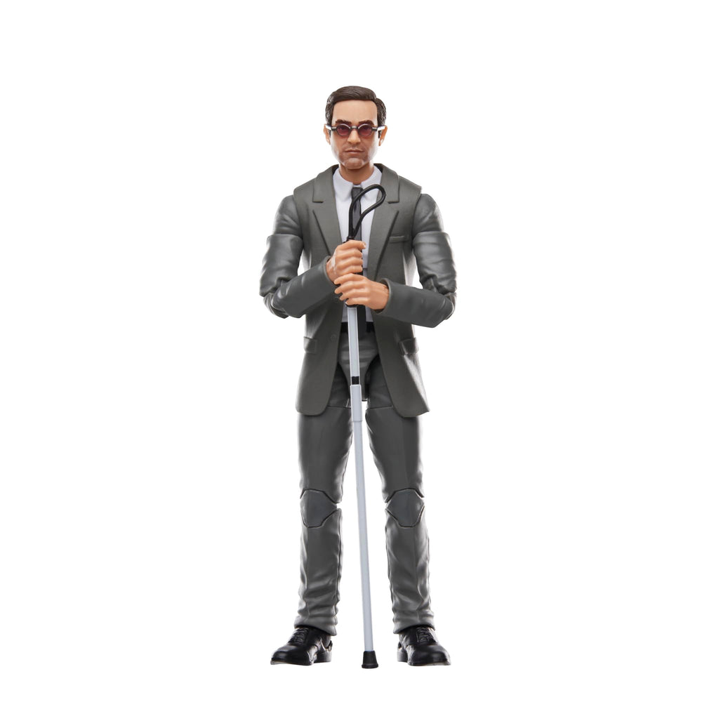 Hasbro Marvel Legends Matt Murdock brick accessory adds cinematic flair.