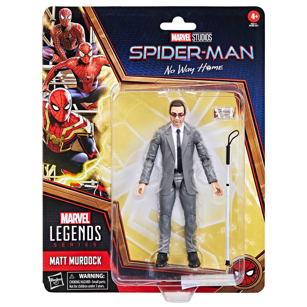 Hasbro Marvel Legends Matt Murdock detail deco enhances movie-accurate collection.
