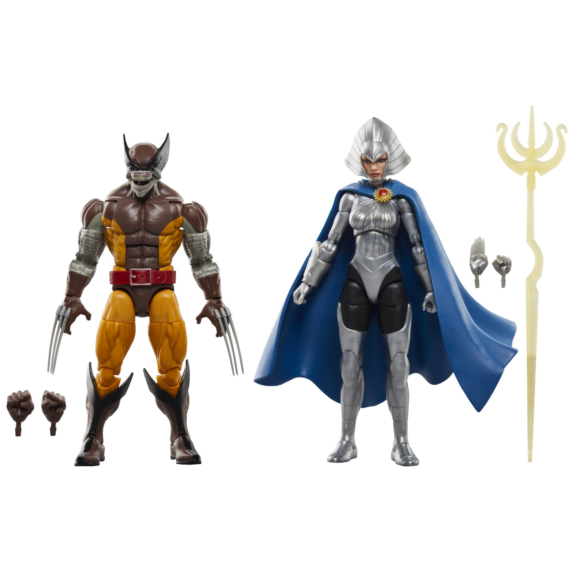 Hasbro Marvel Legends Wolverine Brood form close-up for dynamic shelf posing.