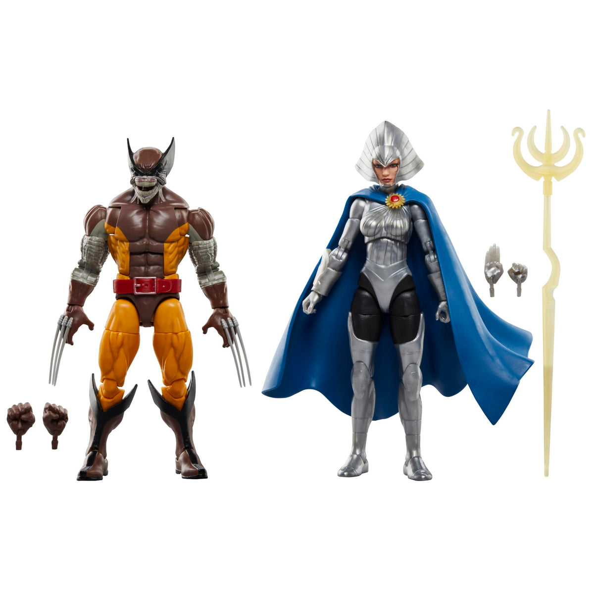 Hasbro Marvel Legends Wolverine Brood form close-up for dynamic shelf posing.