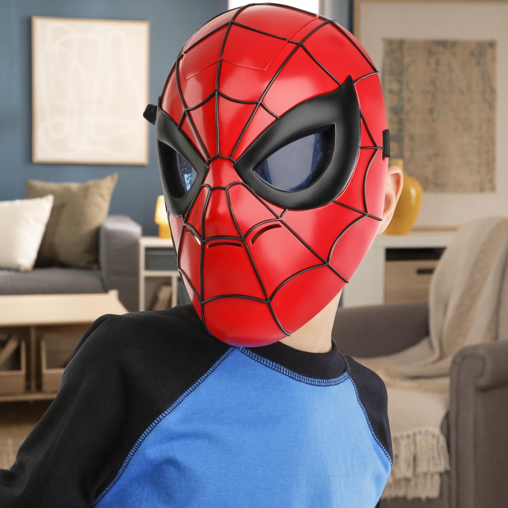 Hasbro Marvel Glow FX Mask compact design for easy storage and travel.