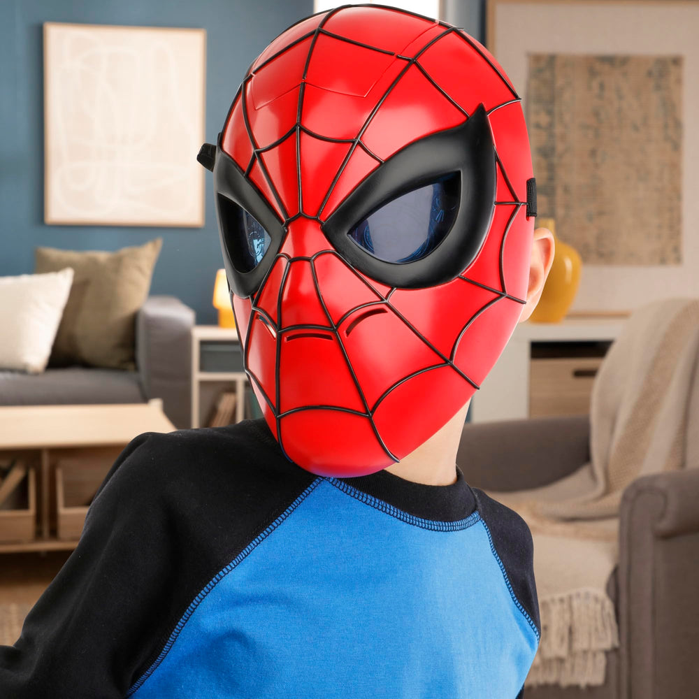 Hasbro Marvel Glow FX Mask compact design for easy storage and travel.