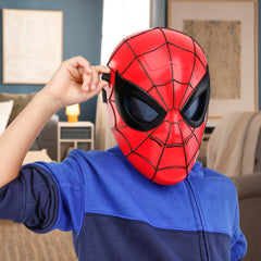 Hasbro Marvel Glow FX Mask pairs with costumes for complete Spider-Man cosplay.
