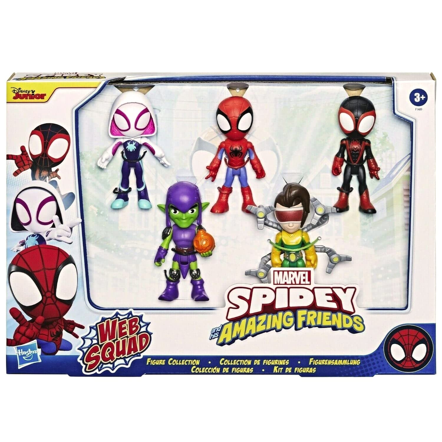 Hasbro Marvel Spidey Web Squad figure in black for display and imaginative play