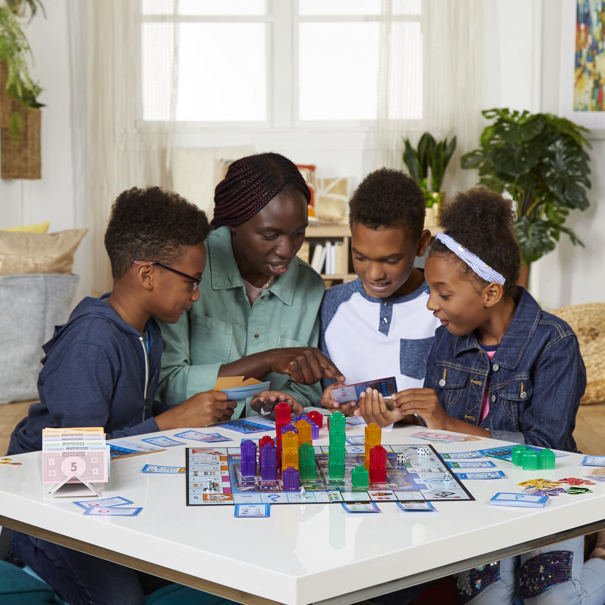 Hasbro Monopoly Builder supports 2-4 players for family-friendly competition