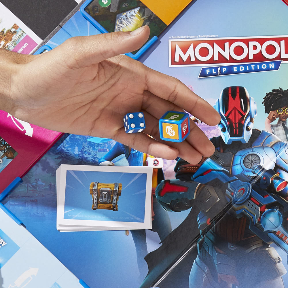 Hasbro Monopoly Flip Edition Loadout cards grant permanent advantages.