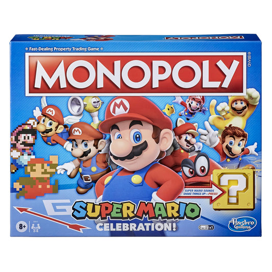 Hasbro Monopoly Super Mario Celebration board game for family game night
