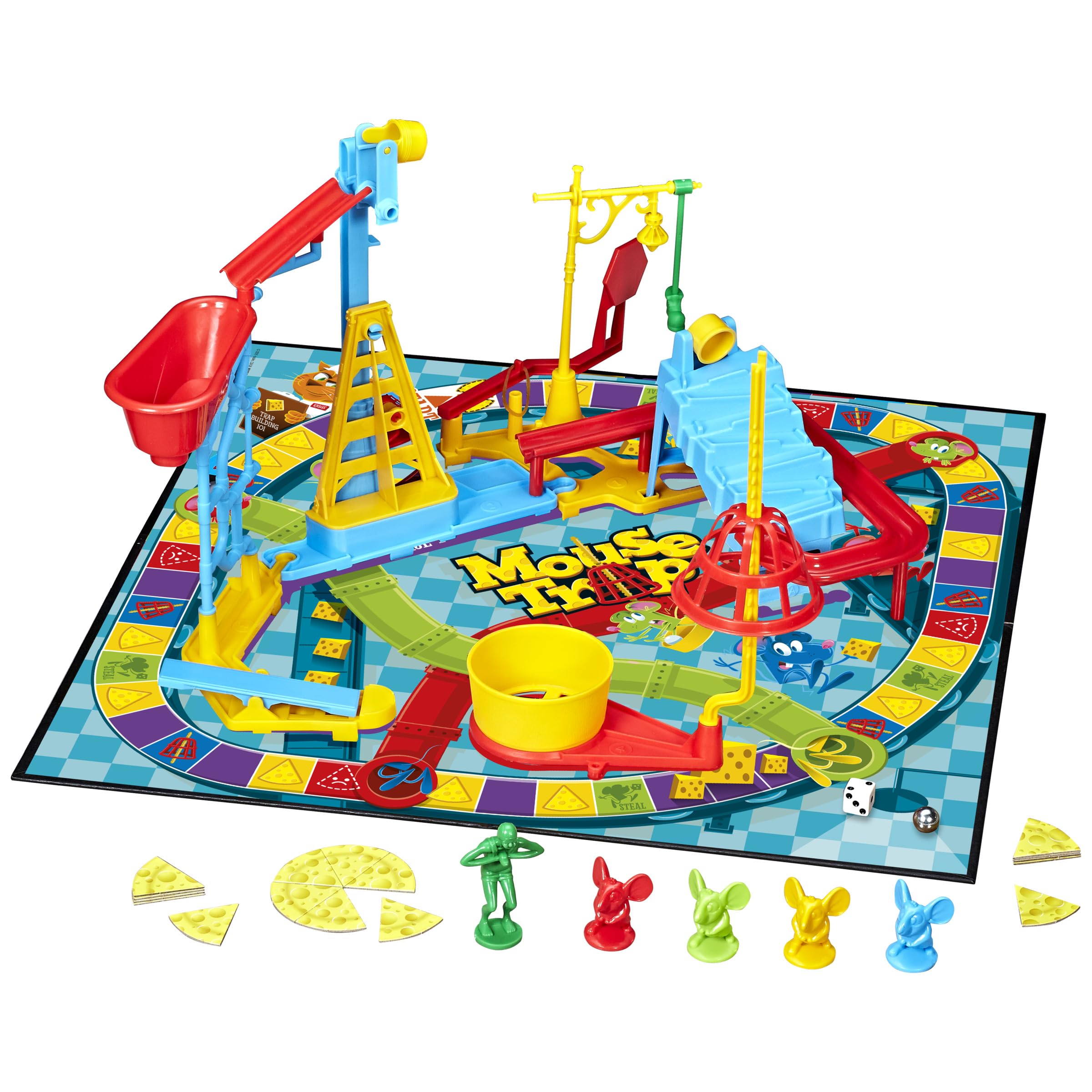 Hasbro Mouse Trap players-taking-turns captures the excitement of friendly competition.
