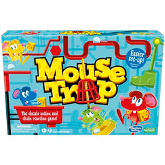 Hasbro Mouse Trap trap-mechanism closeup highlights the spring-loaded action.