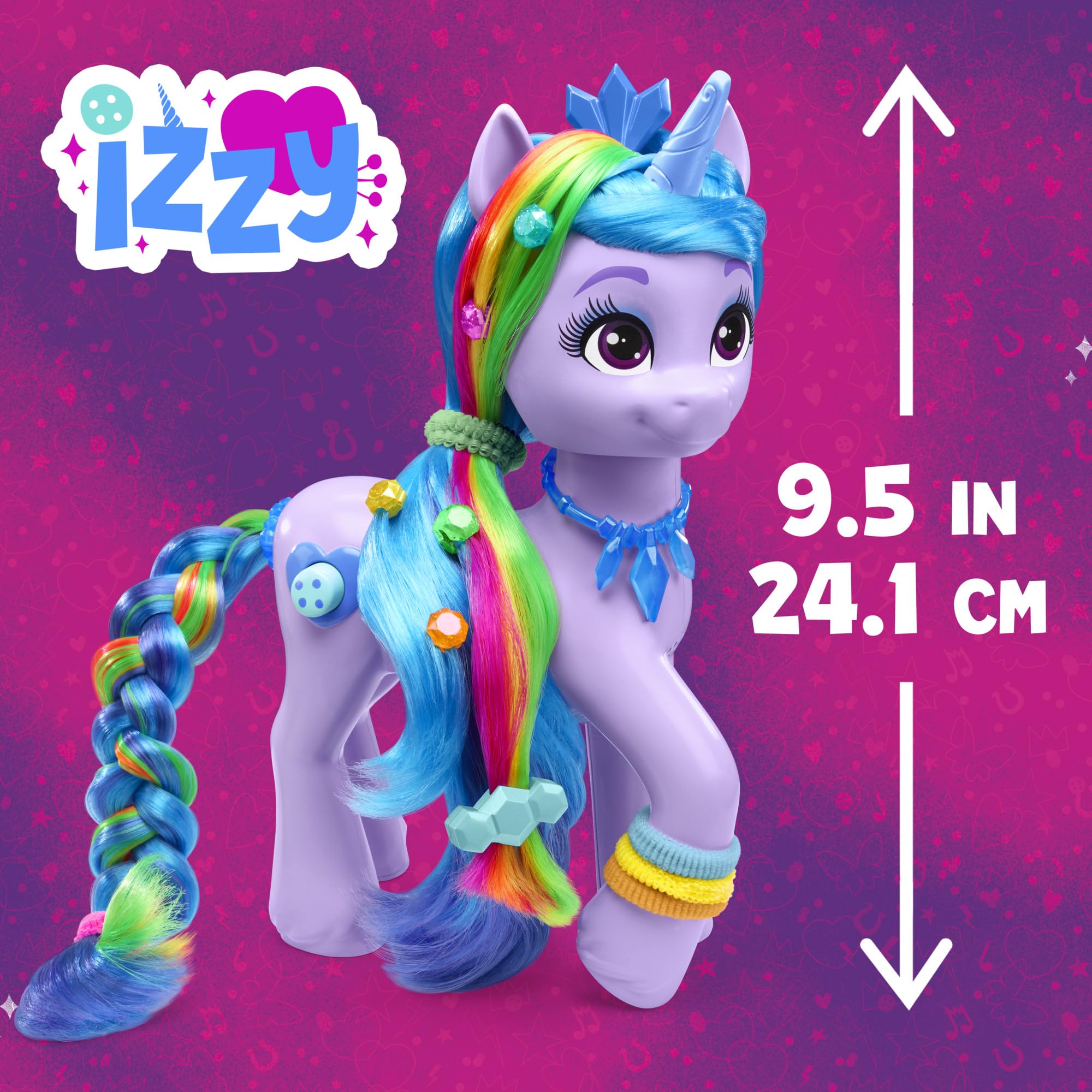 Hasbro My Little Pony Izzy Moonbow 9.5-inch figure stands tall for adventures