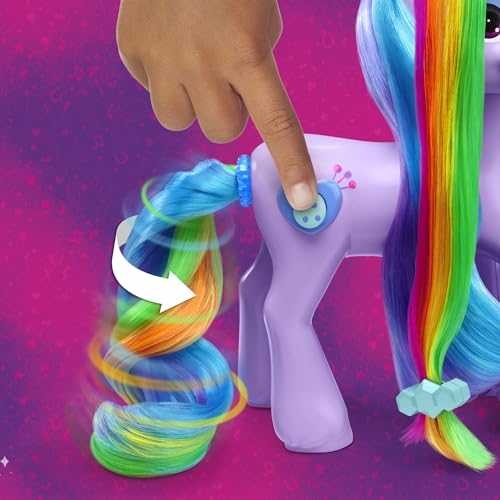 Hasbro My Little Pony unicorn Izzy Moonbow tail and mane color