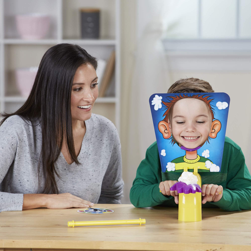 Hasbro Pie Face Game game connector enables Chain Reaction play.