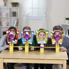 Hasbro Pie Face Game handles provide easy grip for all ages.