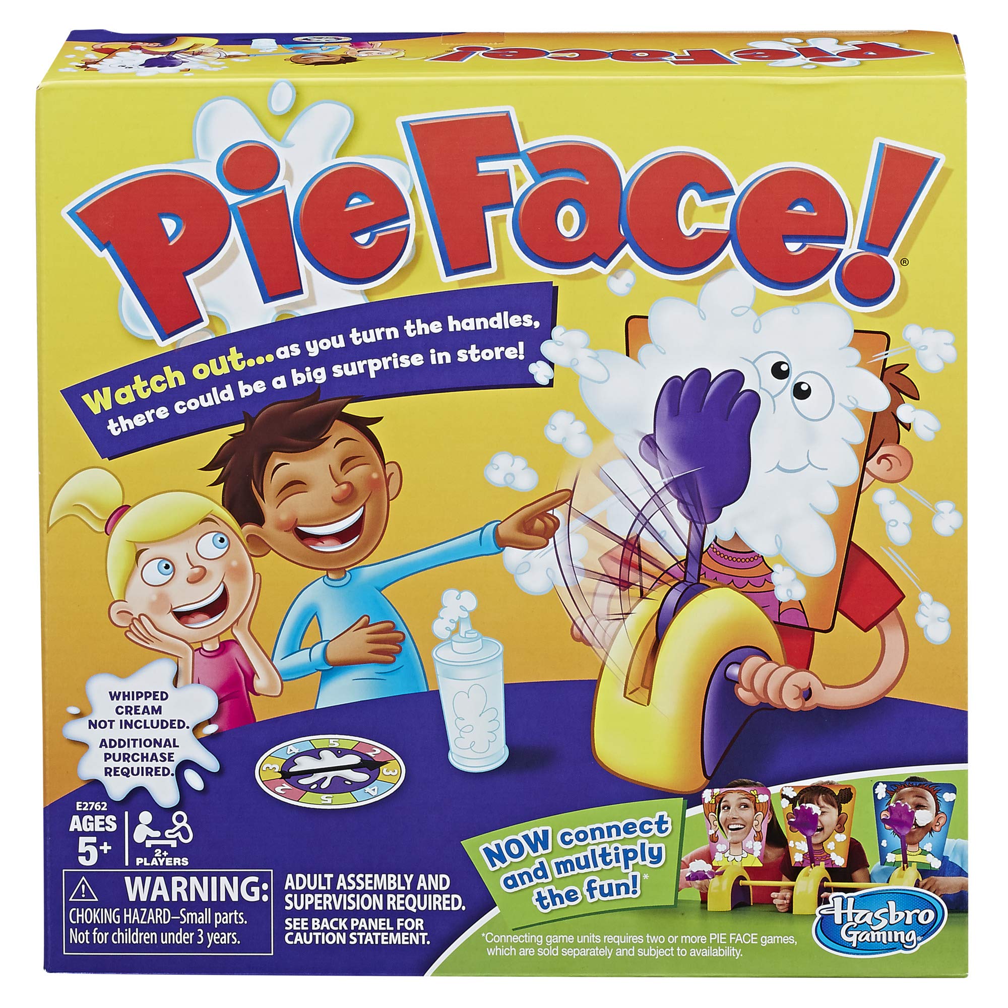 Hasbro Pie Face Game thrower arm ready for tense surprises.