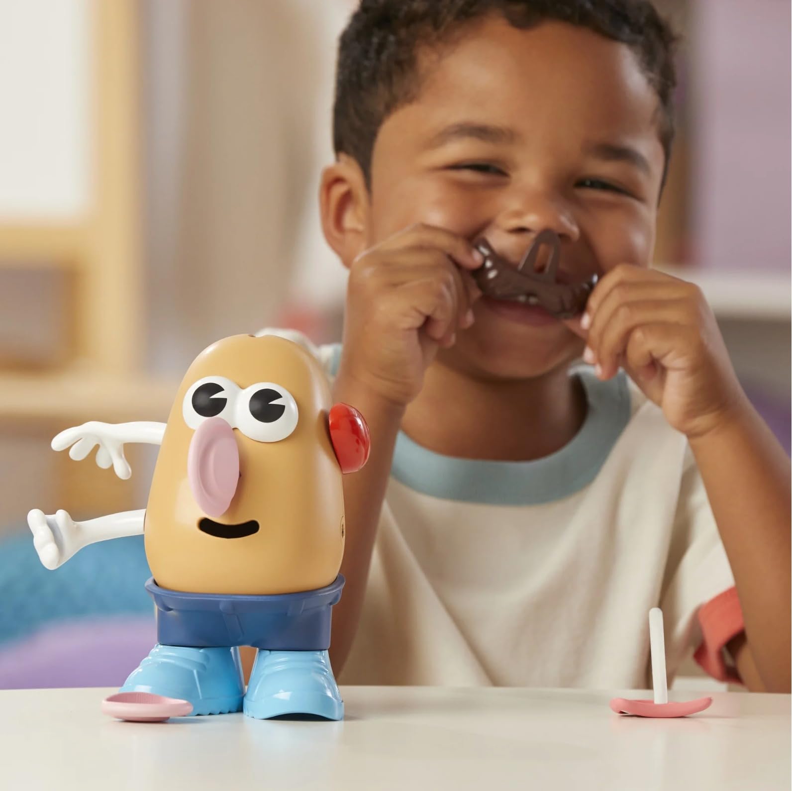 Hasbro Playskool Mr Potato Head accessories set expands creativity.