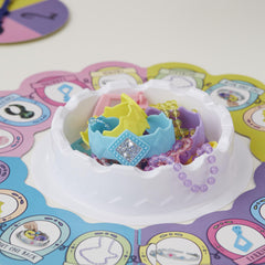 Hasbro Pretty Pretty Princess gameboard centers kids’ family play sessions.