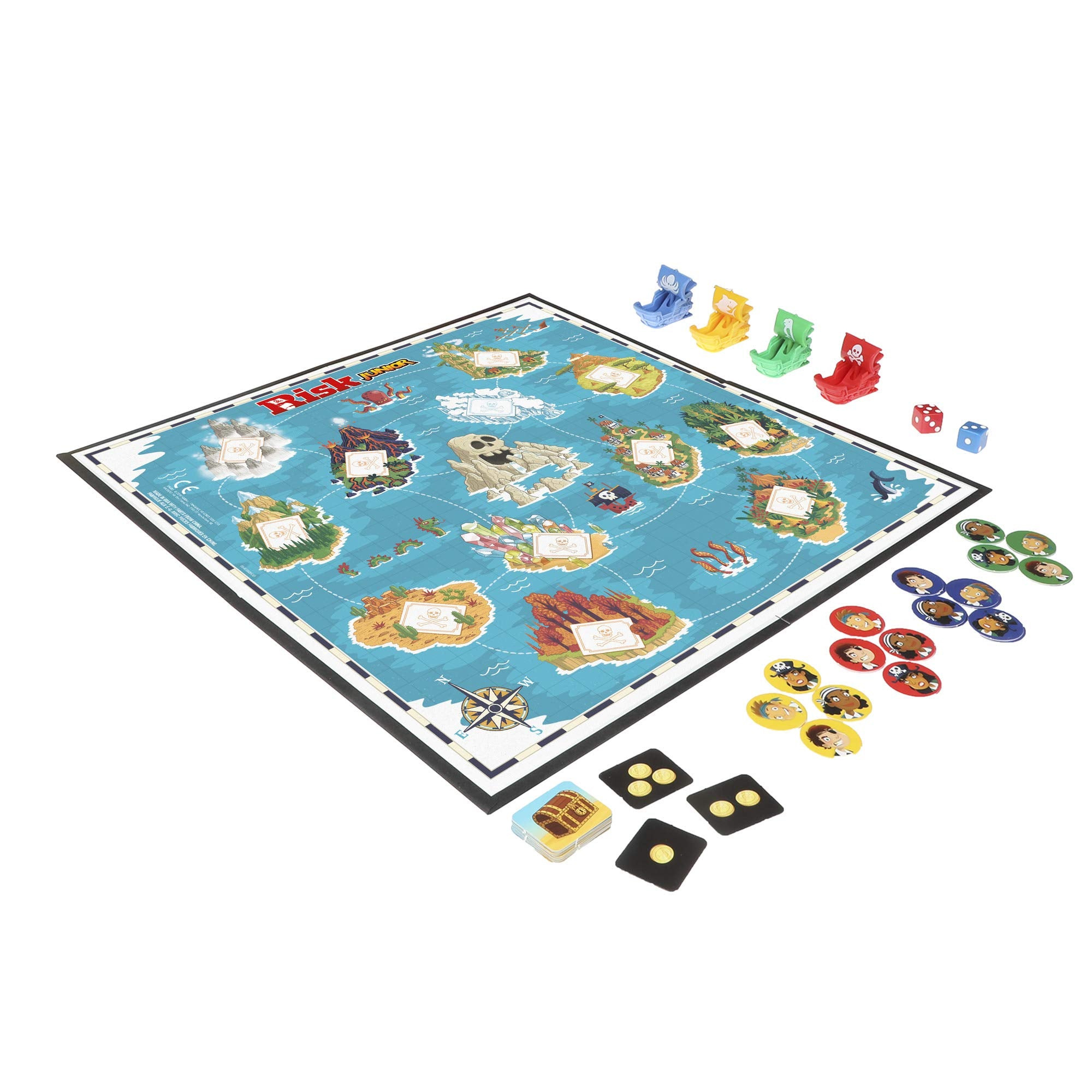 Hasbro Risk Jr dice and counters designed for accessible turn-based play