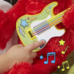 Hasbro Sesame Street Rock and Rhyme Elmo plush is a cuddly toddler companion