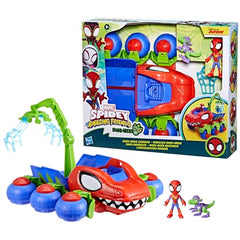 Hasbro Spidey Dinowebs Crawler mouth action adds chomping play for exciting scenes.