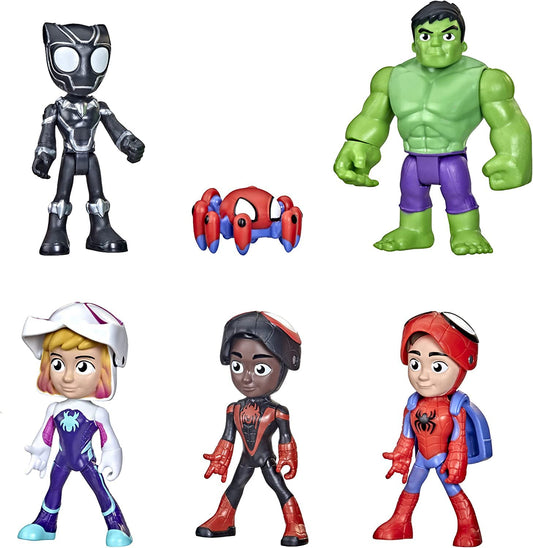 Hasbro Spidey hero reveal multipack front view invites imaginative play