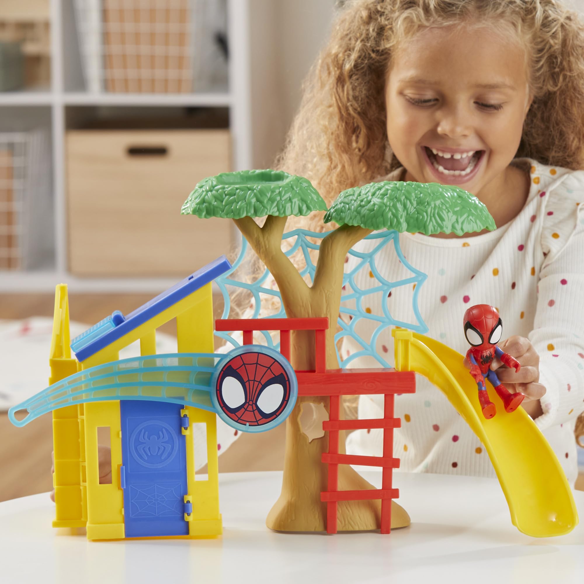Hasbro Spidey Playground flip-down solar panel enhances interactivity