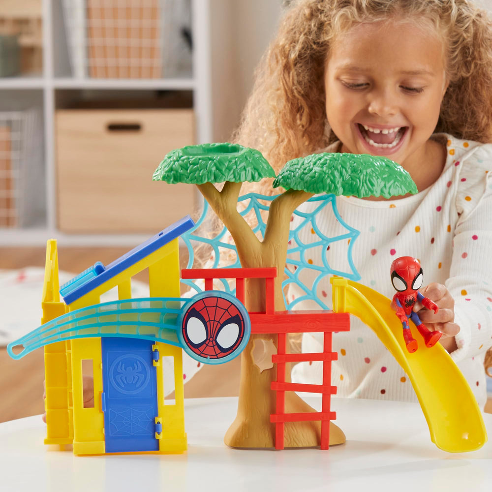 Hasbro Spidey Playground flip-down solar panel enhances interactivity