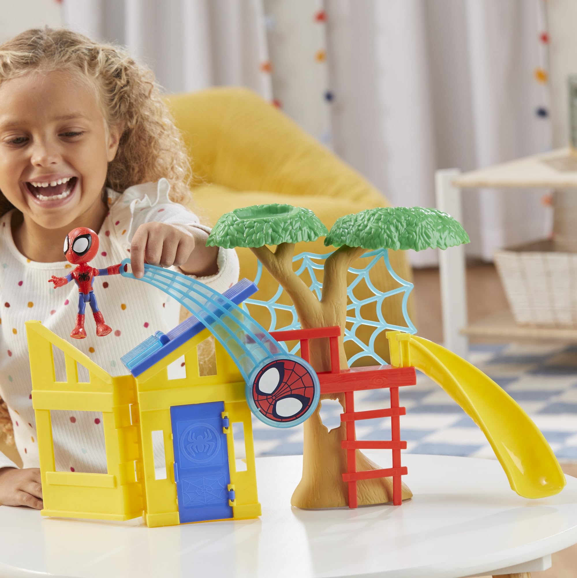 Hasbro Spidey Playground foldable design for easy storage