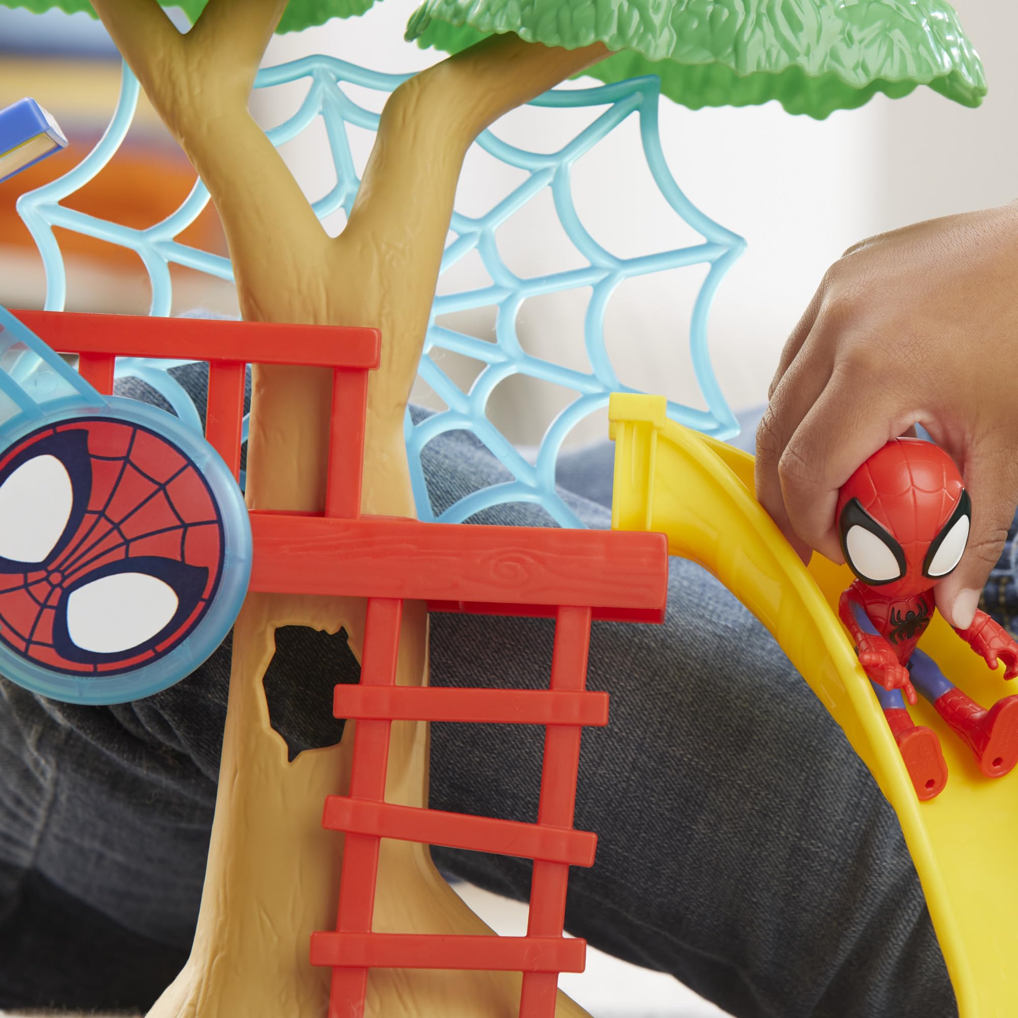 Hasbro Spidey Playground rotating web feature adds dynamic action during play