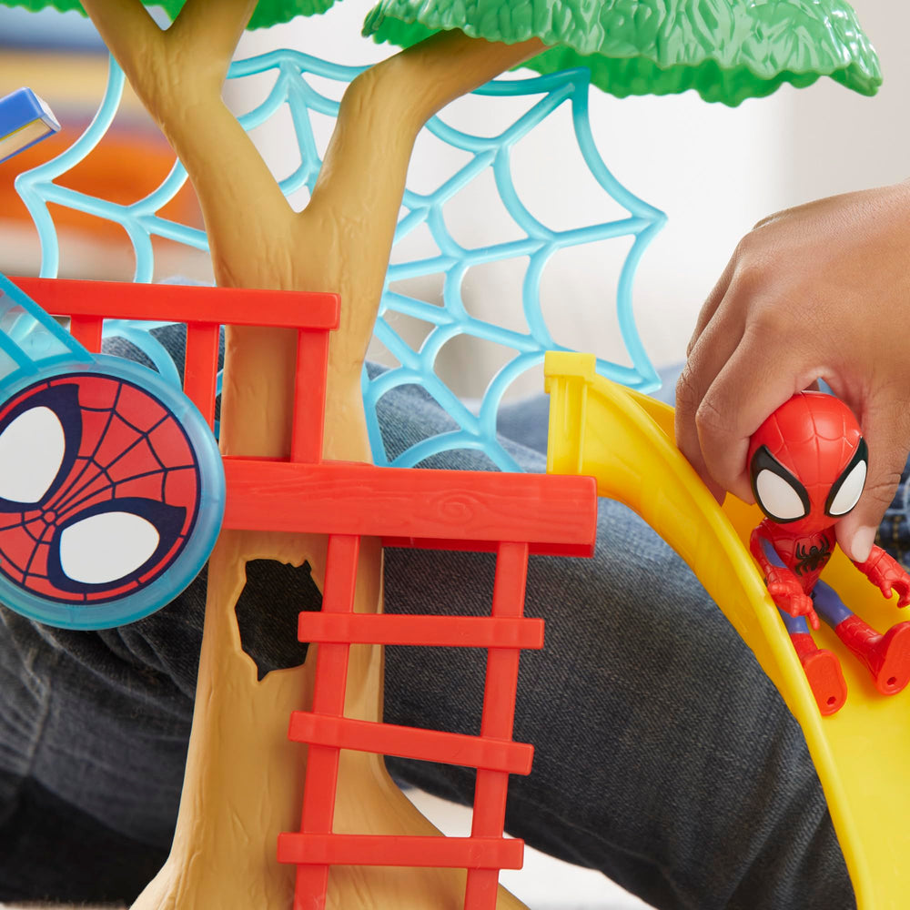 Hasbro Spidey Playground rotating web feature adds dynamic action during play