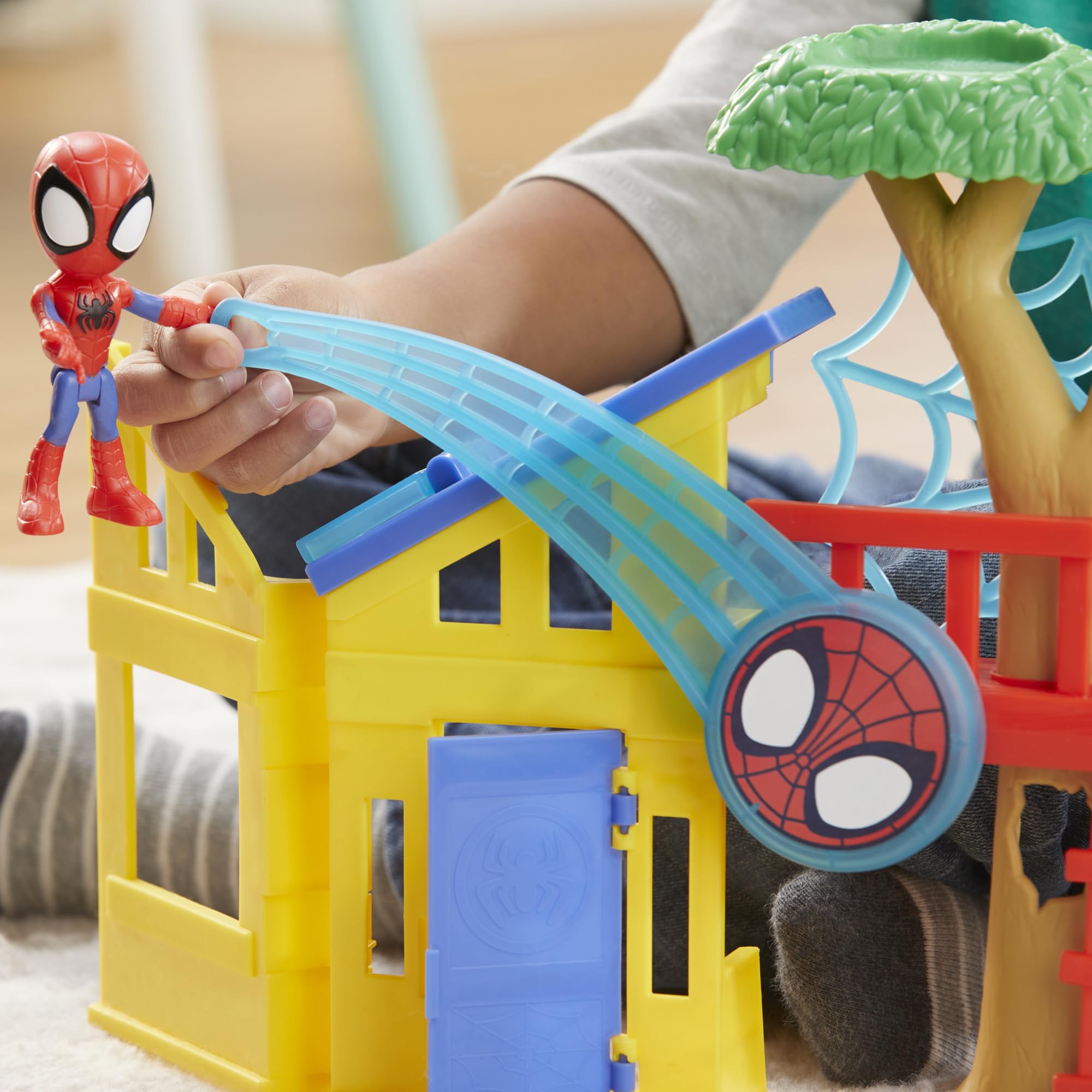 Hasbro Spidey Playground slide offers quick, exciting mini adventures