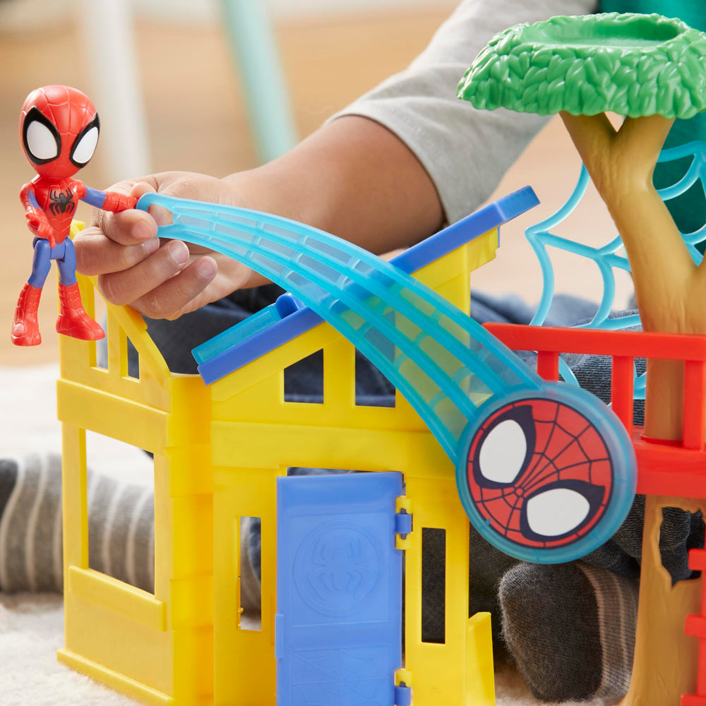 Hasbro Spidey Playground slide offers quick, exciting mini adventures