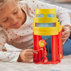 Hasbro Spidey Stark Tower designed for ages 3 and up for growing adventures.