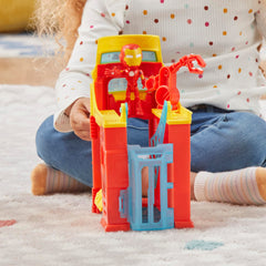 Hasbro Spidey Stark Tower web door sparks creative play scenarios.