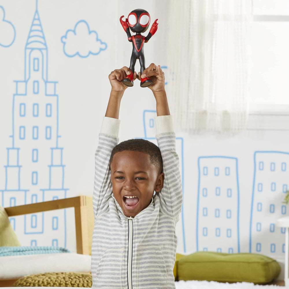 Durable Hasbro Miles Morales figure designed for ages 3 and up.