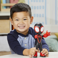 Attachable web accessory enhances pretend battles and web-slinging fun.