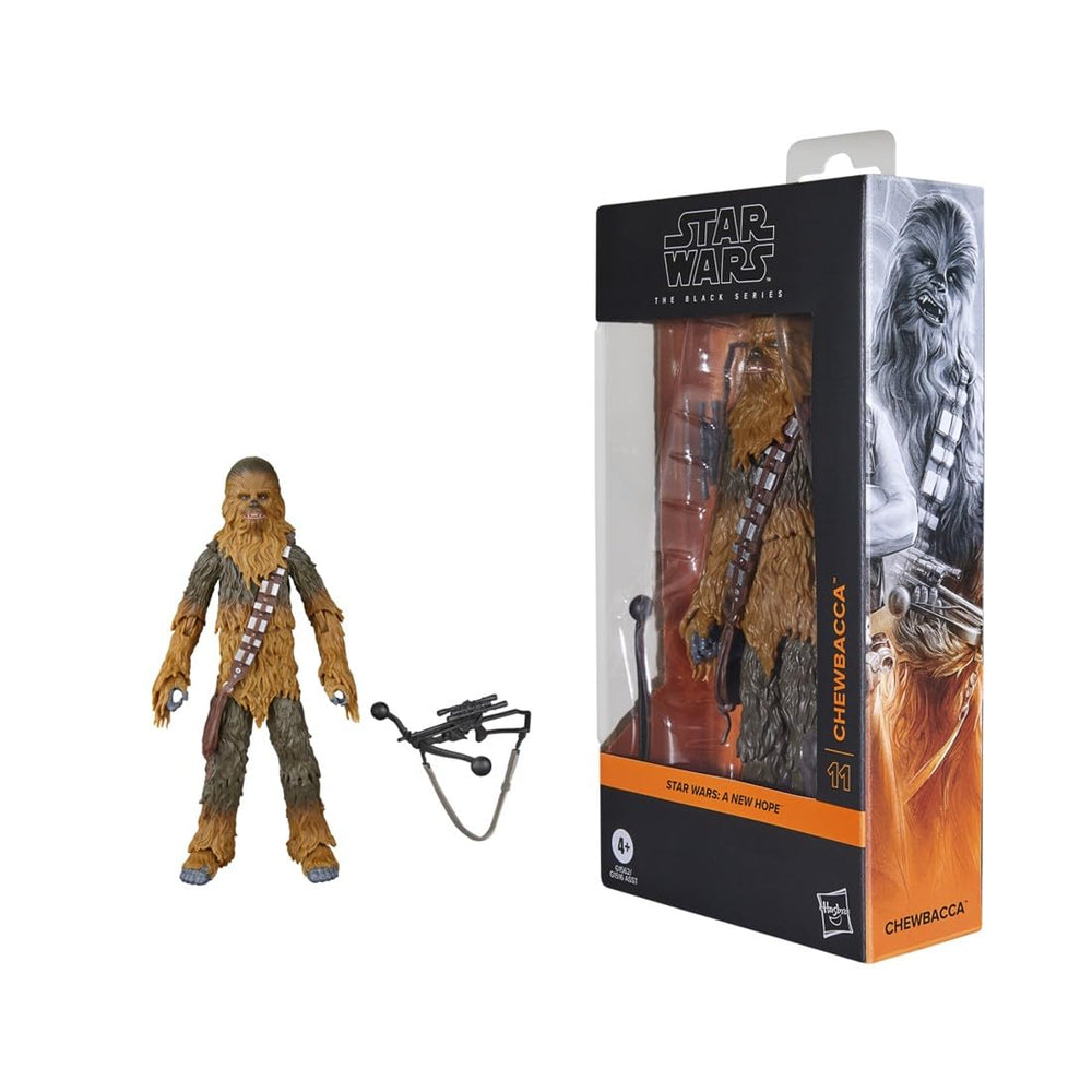 Hasbro Chewbacca A New Hope 6-inch figure with movie-accurate face sculpt for display.