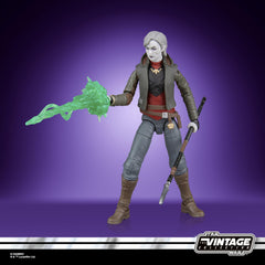 Hasbro Star Wars Nightsister Merrin in Vintage Collection display setup