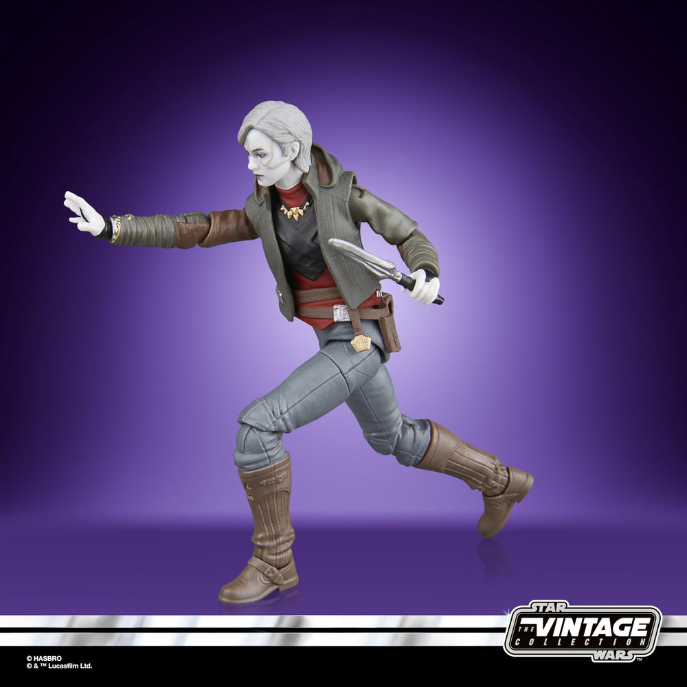 Hasbro Star Wars Nightsister Merrin figure side view for close inspection