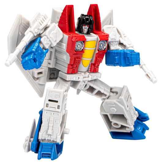 Hasbro Starscream toy from Transformers Legacy Evolution in front view for imaginative play.
