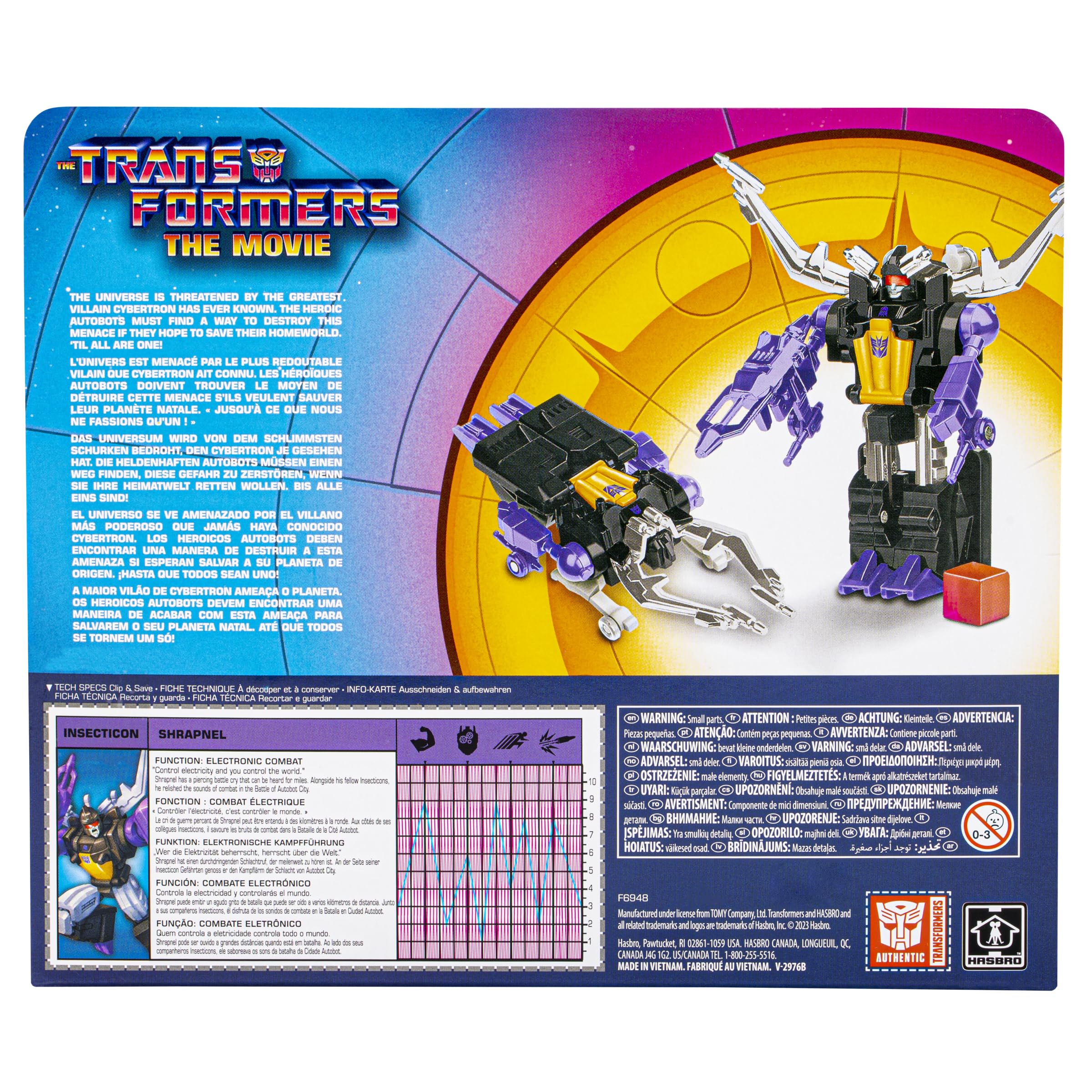 Hasbro Transformers Retro packaging inspired by The Movie
