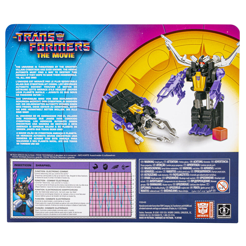 Hasbro Transformers Retro packaging inspired by The Movie