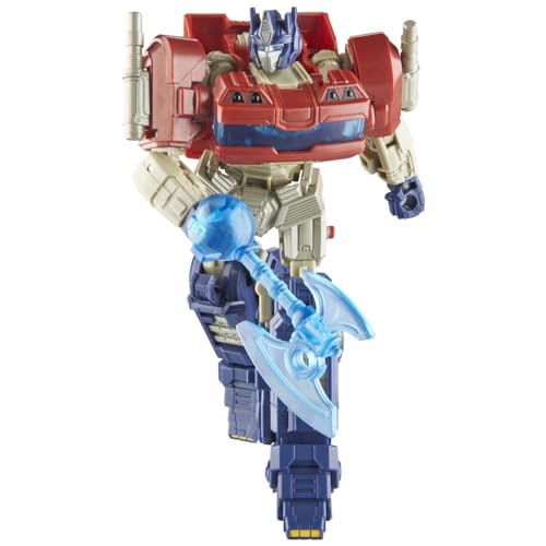 Hasbro Transformers Studio Series Optimus Prime in Cybertronian truck mode showing 25-step conversion.
